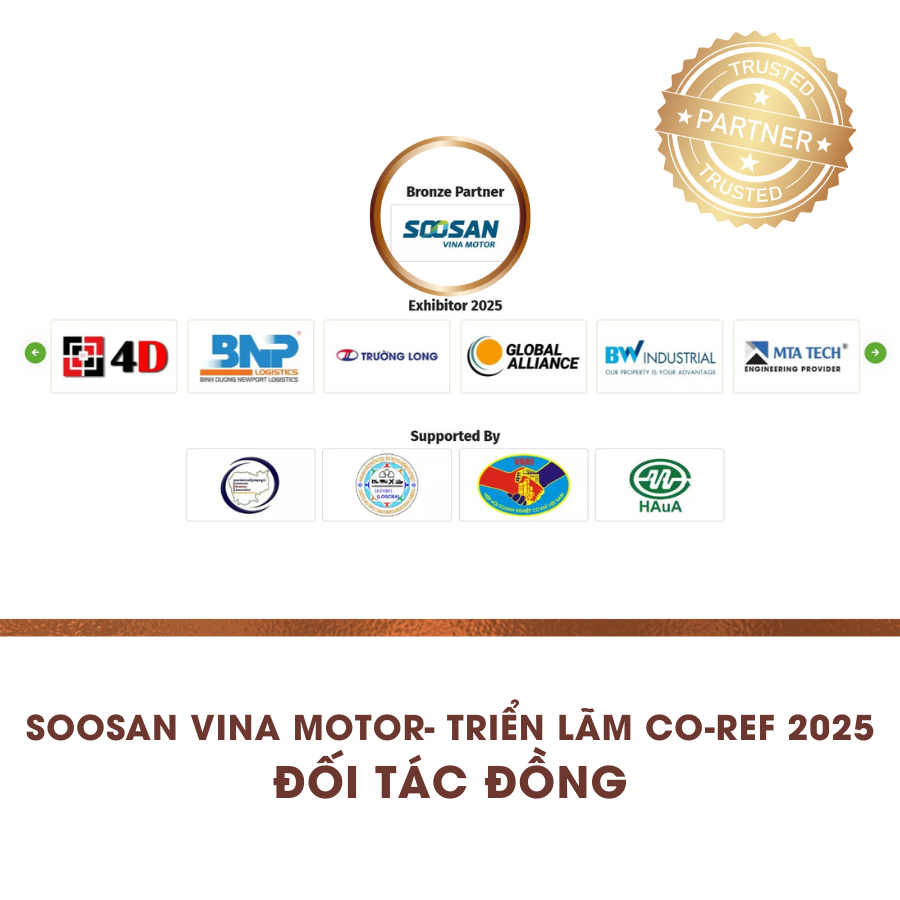 Soosan Vina Motor tham gia triển lãm Coref 2025