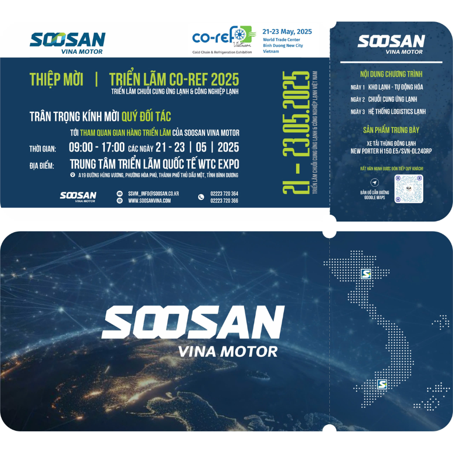 Soosan Vina Motor tham gia triển lãm Coref 2025