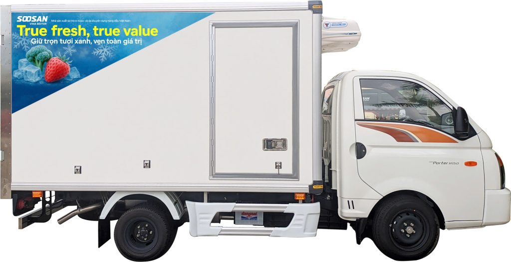 Xe tải thùng đông lạnh Soosan Vina Motor