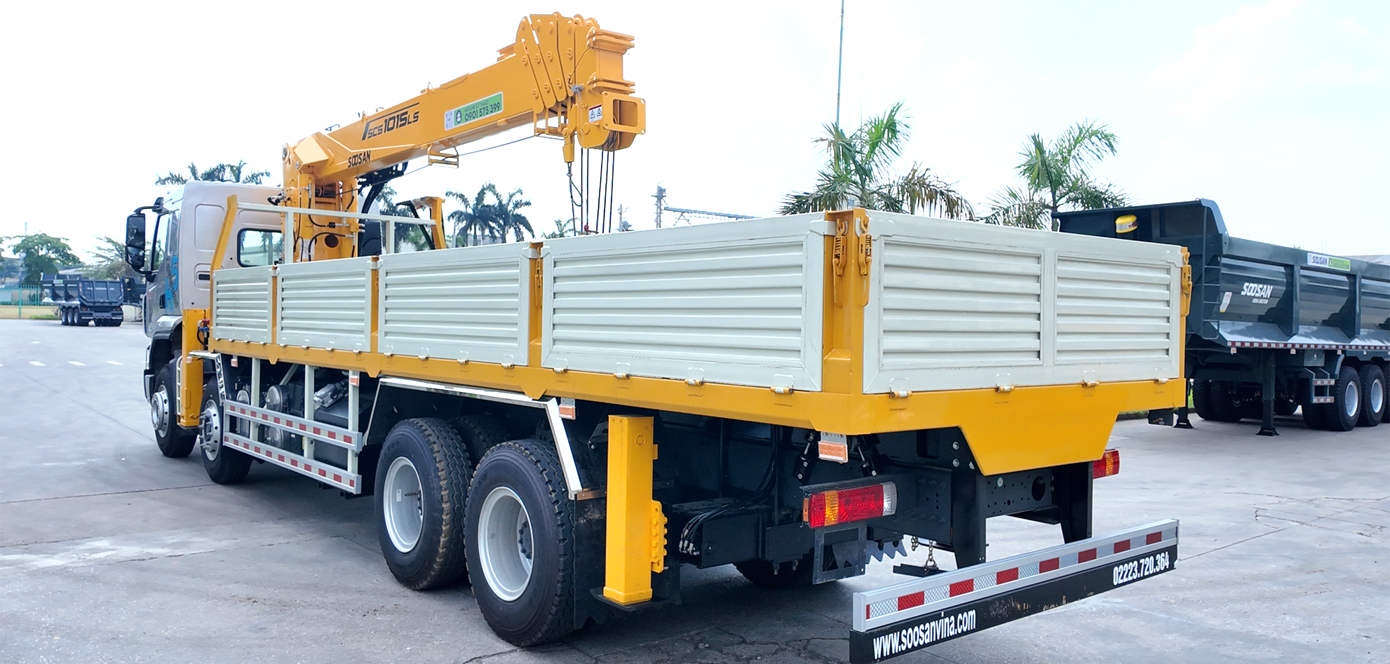 Xe Tải Chenglong Gắn Cẩu 12 Tấn SOOSAN SCS1015LS