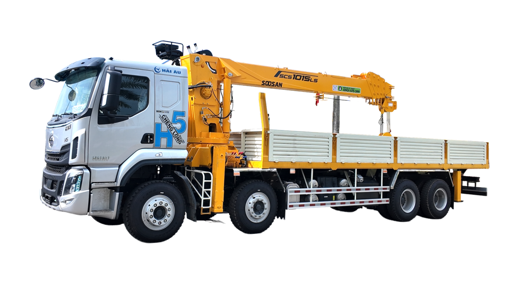 Xe tải chenglong gắn cẩu 12 tấn Soosan SCS1015LS