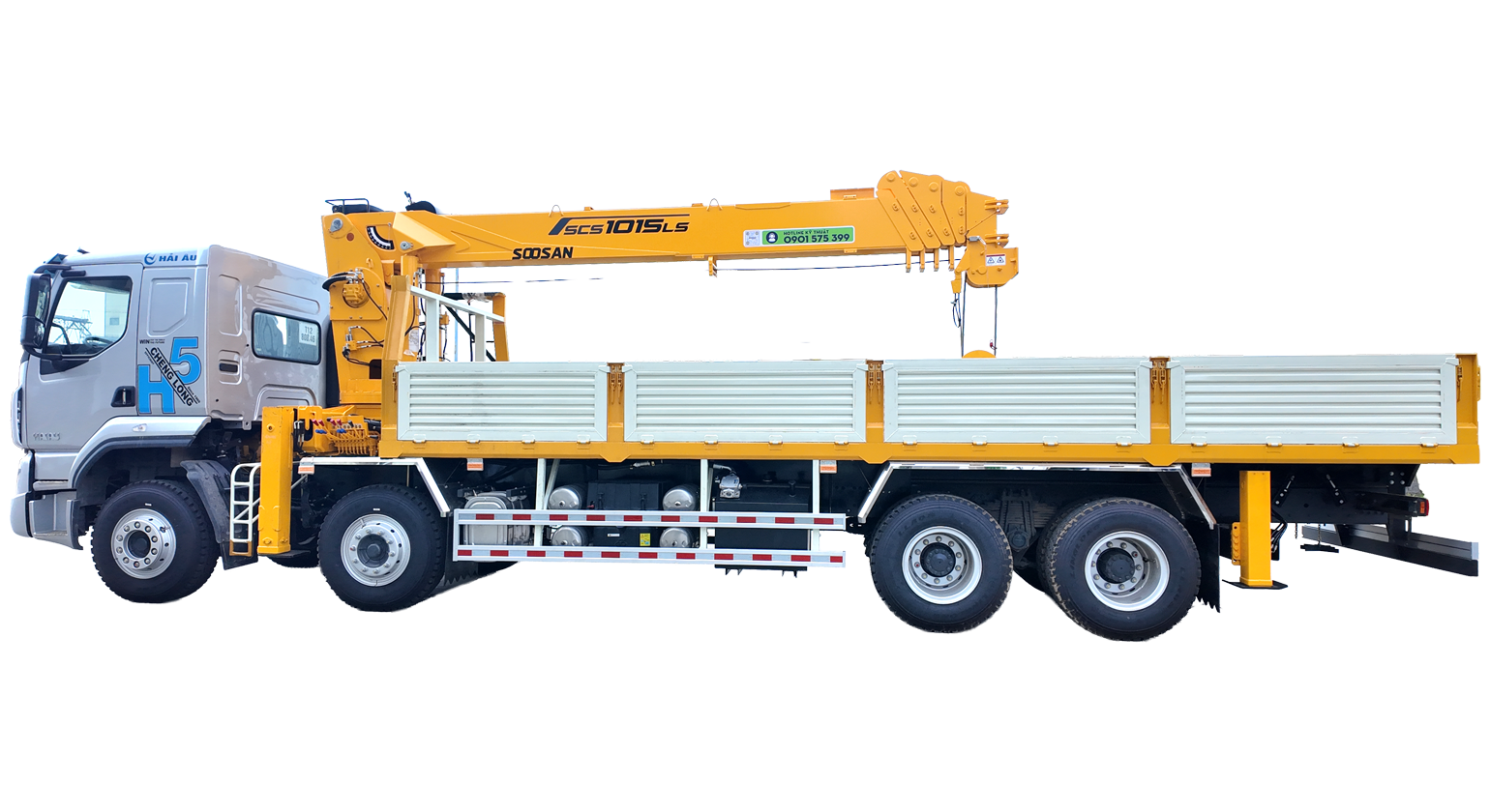 Xe tải chenglong gắn cẩu 12 tấn Soosan SCS1015LS